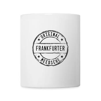 Frankfurt Stempel Frankfurter Mädchen Geburt Baby - Tasse - Weiß - Vorne