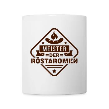Röstaromen Meister - Tasse - Weiß - Vorne