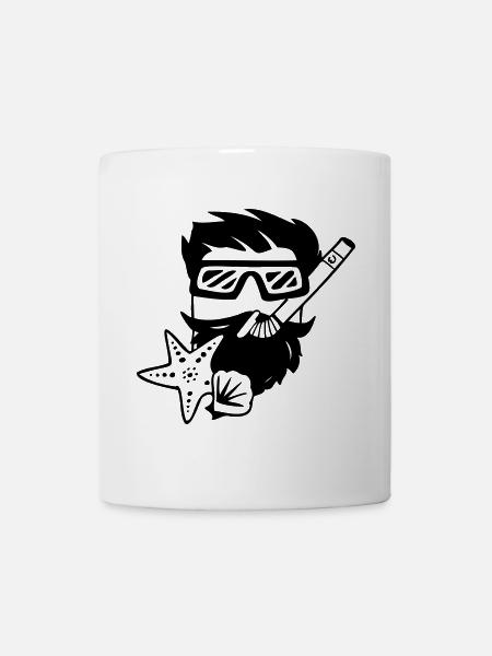 Schnorchler Taucher - Tasse - Weiß