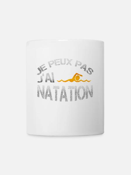 Natation - Mug blanc - blanc