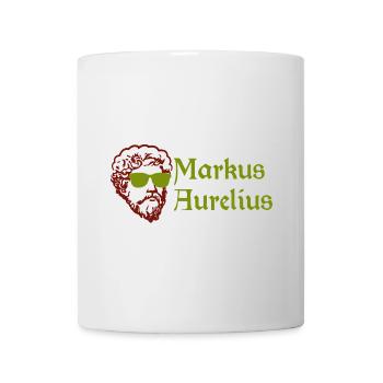Stoic Marcus Aurelius Stoicism Funny Gift - Mug - white - Front