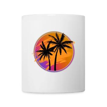 Palm trees retro - Mug - white - Front