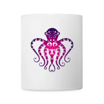Maori octopus Kraken tribal tattoo gift - Mug - white - Front
