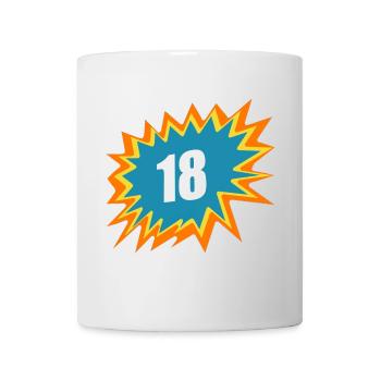 18 colorful, 18, 18. GB, of age - Mug - white - Front