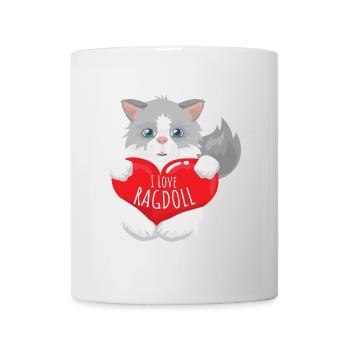 Idée de cadeau pour chat amoureux de Ragdoll - Mug blanc - blanc - Devant