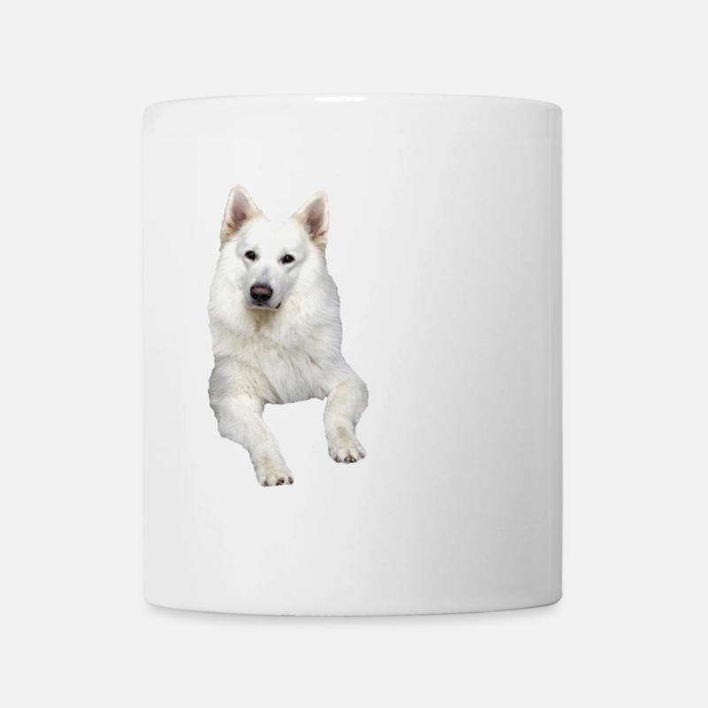 Schäferhund weißer Schäferhund Schweizer Hunde - Tasse - Weiß