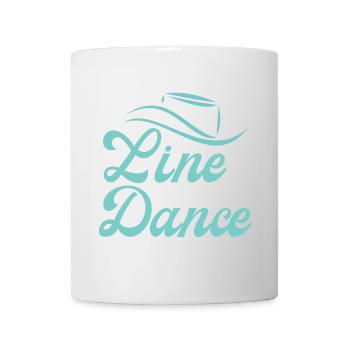 Cadeau de classe pour Line Dancer : Devise « Line Dance - Mug blanc - blanc - Devant