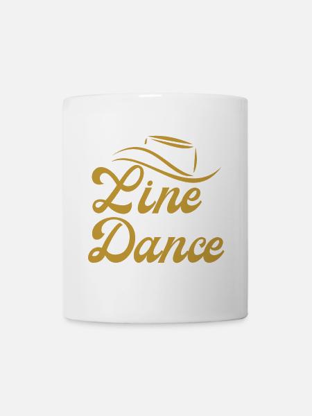 Idée cadeau de classe pour Line Dancer : « Line Dance » - Mug blanc - blanc