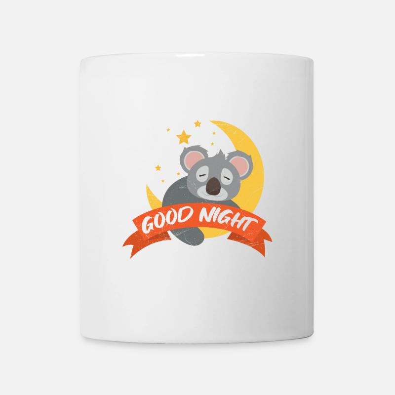 Koala bonne nuit lune sommeil bien cadeau drôle - Mug blanc - blanc