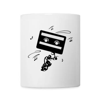 Kassette - Tasse - Weiß - Vorne