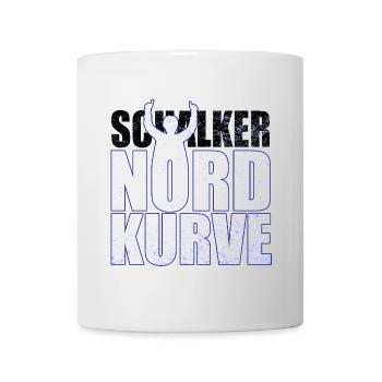 Schalker Nordkurve Schriftzug Geschenkidee - Tasse - Weiß - Vorne