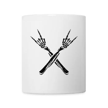 provocation de l'humour noir qui traîne apathiquement - Mug blanc - blanc - Devant