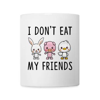 Adorable trio de dessins animés d’animaux de la ferme - Mug blanc - blanc - Devant