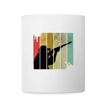 Chasseurs de chasse Rétro - Mug blanc - blanc - Devant