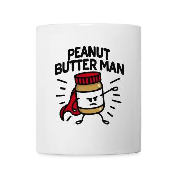 Peanut butter man (place on light background) - Mug blanc - blanc - Devant