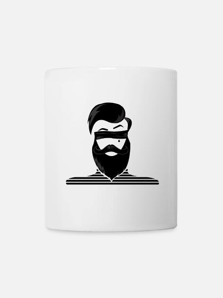 Bearded Man Mann mit Bart Seemann - Tasse - Weiß