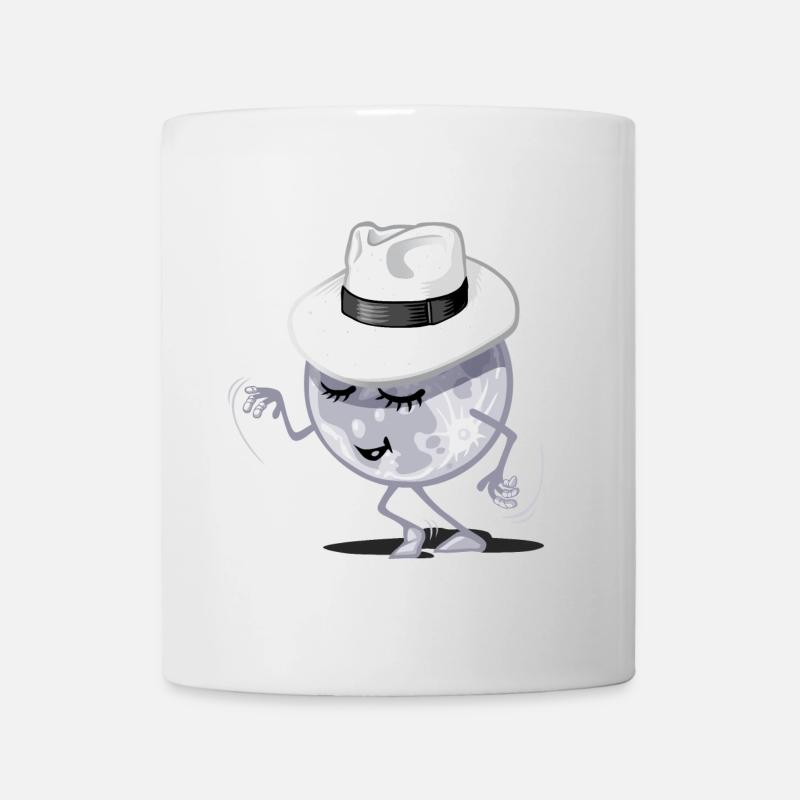 Lune qui danse - Mug blanc - blanc