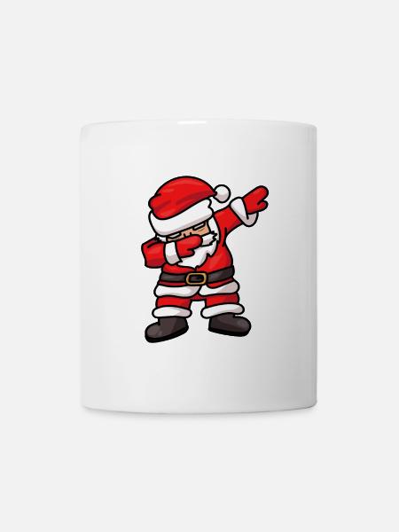 Dabbing Santa Santa Claus Dab Dance - Mug blanc - blanc