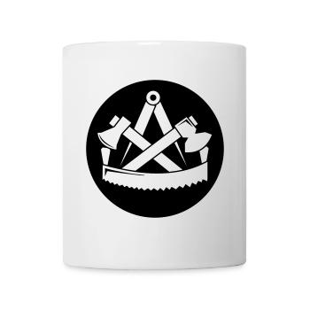 Zunftzeichen Zimmerer - Tasse - Weiß - Vorne