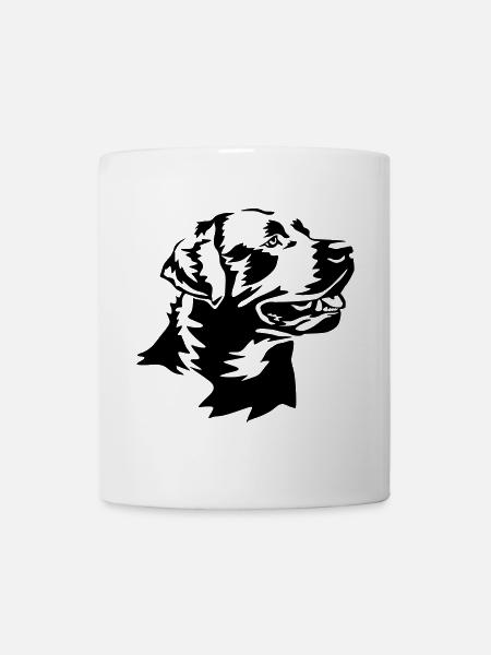 Labrador Kopf - Tasse - Weiß