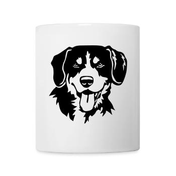 Tête de chien de montagne Entlebuch - Mug blanc - blanc - Devant