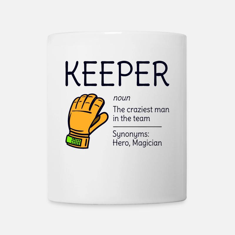 Goalie Goalie Définition Synonyme Humour drôle - Mug blanc - blanc