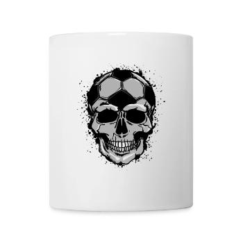 Fan de football tête de football joueur de football jeu de football - Mug blanc - blanc - Devant