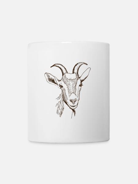 Chèvre - Mug blanc - blanc
