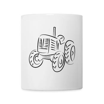 Traktor Landwirtschaft - Tasse - Weiß - Vorne