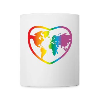 Lgbt Rainbow World, Gay Pride - Mug blanc - blanc - Devant