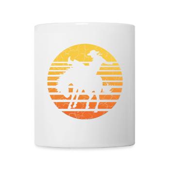 Cavalier cow-boy au coucher du soleil - Mug blanc - blanc - Devant
