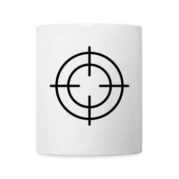 Fadenkreuz - Tasse - Weiß - Vorne