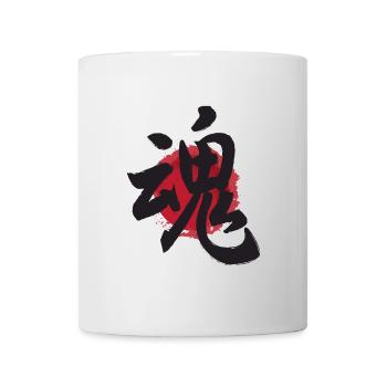 japanese kanji tamashii soul poster Japan - Mug - white - Front