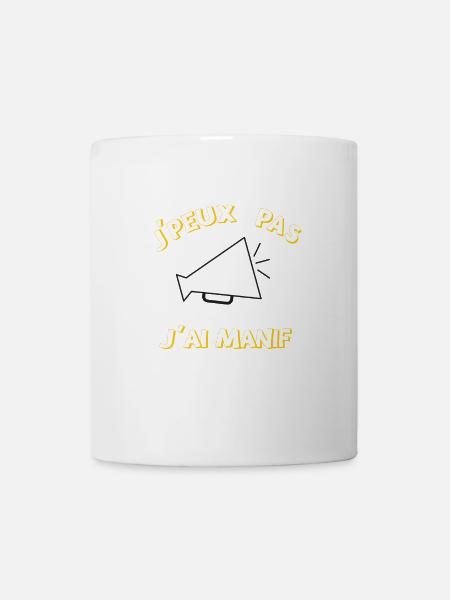 J'peux pas j'ai manif - Mug blanc - blanc