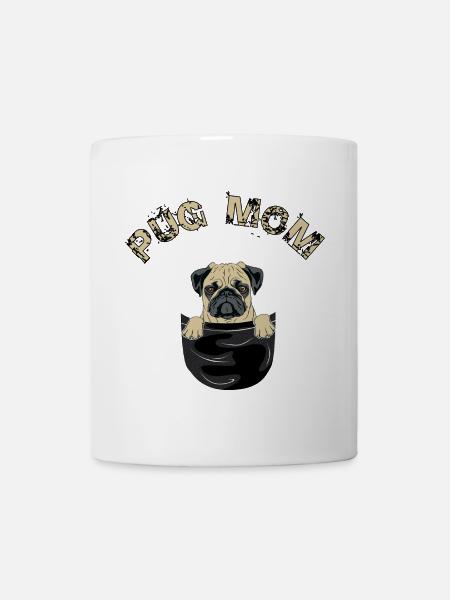 Mops Mamma - Tasse - Weiß
