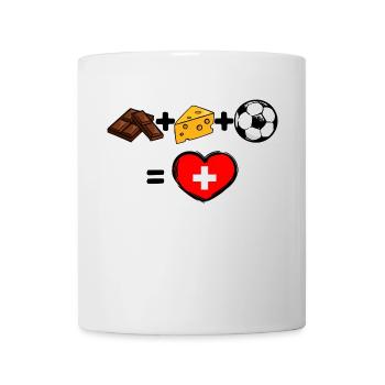Schweiz Nati Fussballmannschaft Fussball Fan Team - Tasse - Weiß - Vorne