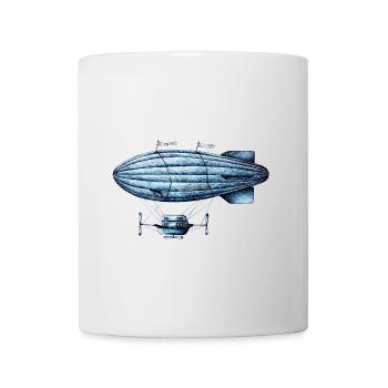 Blauer Stern Zeppelin - Tasse - Weiß - Vorne