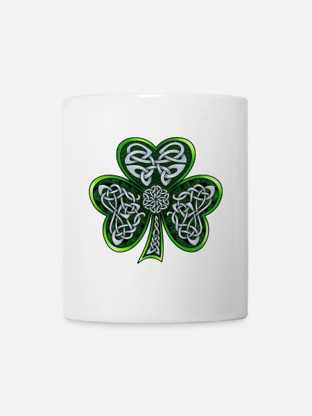 Keltisches Kleeblatt - Tasse - Weiß