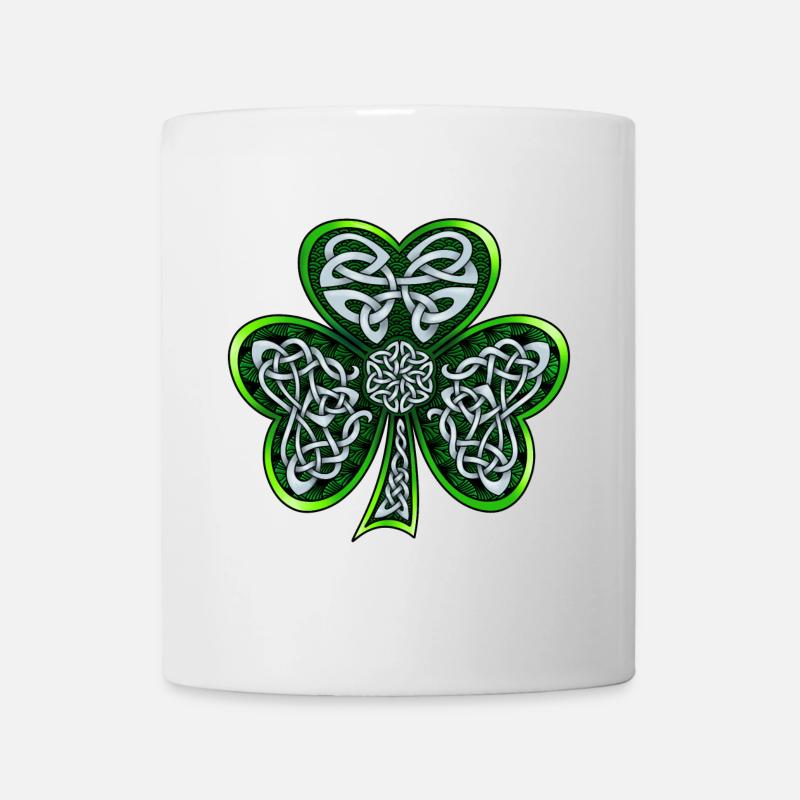 Shamrock celtique - Mug blanc - blanc