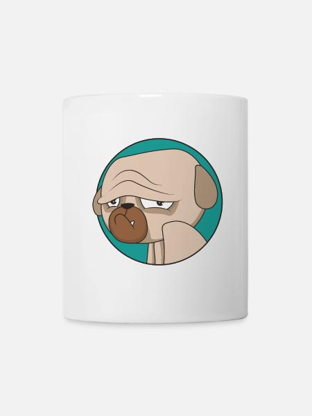 La vie du carlin | Chien | Disparu | Animaux de compagnie | Canine - Mug blanc - blanc