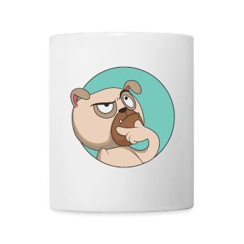 Pug Genius | Gone to the dog | Funny - Mug - white - Front