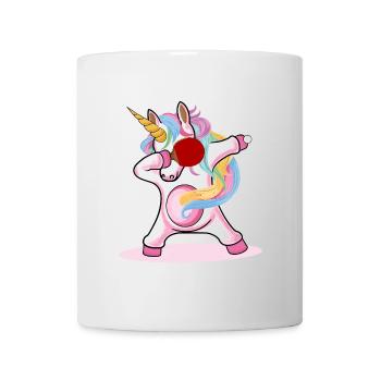 Table Tennis Unicorn Dabbing Unicorn Horse Gift - Mug - white - Front