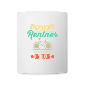Rentner Radfahren Fahrrad - Tasse - Weiß - Vorne