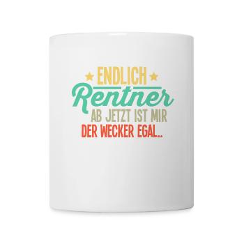 Rentner - Tasse - Weiß - Vorne