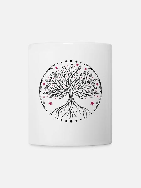 Arbre de vie Yoga - Mug blanc - blanc
