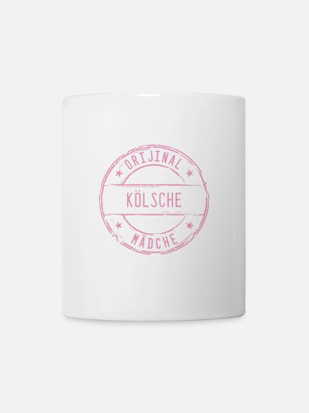 Köln Kölner Mädchen Mädel Frau Karneval Colonia - Tasse - Weiß