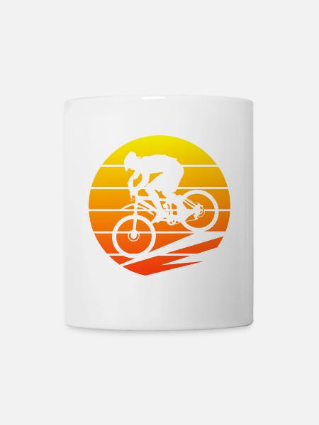 VTT biker vtt - Mug blanc - blanc