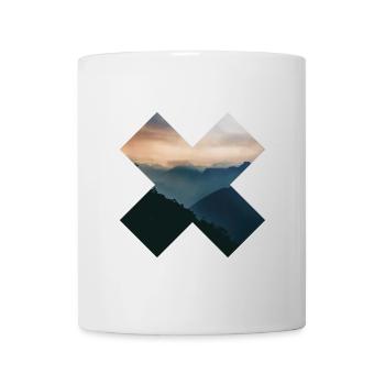 X - montagnes - Mug blanc - blanc - Devant