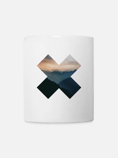 X - Berge - Tasse - Weiß