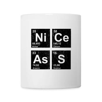 Tableau périodique Nice Ass des éléments nerd geek - Mug blanc - blanc - Devant